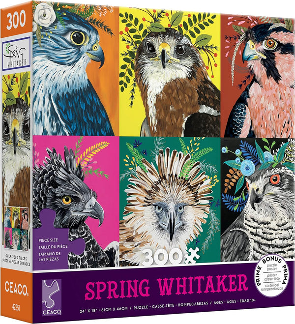 Ceaco - Birds - XL by Spring Whitaker Jigsaw Puzzle (300 Pieces)