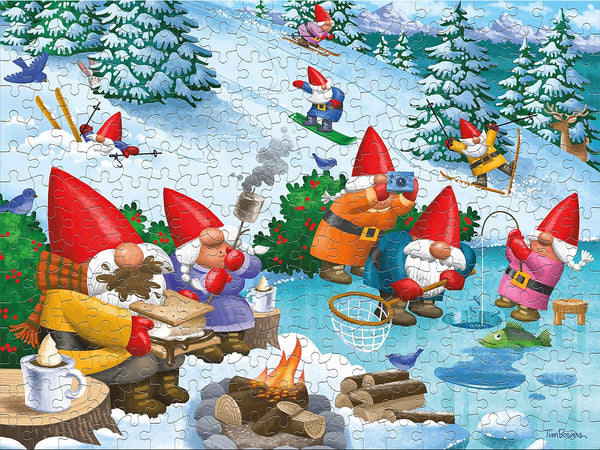 Ceaco - Gnome Sweet Gnome - Winter Fun - XL by Tim Bowers Jigsaw Puzzle (300 Pieces)