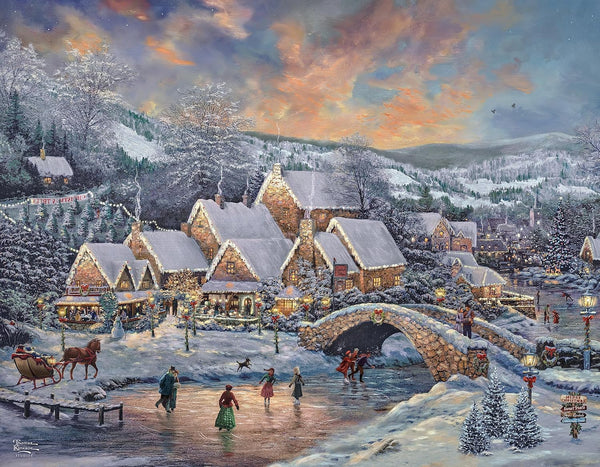 Ceaco - 4 in 1 Multipack - Holiday - 4x500pc by Thomas Kinkade Jigsaw Puzzle (2000 Pieces)