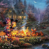 Ceaco - 4 in 1 Multipack - Disney Dreams Collection - Donald & Daisy Duck, 101 Dalmatians, Mickey, Minnie, & Pluto, & The Little Mermaid - 4x500pc by Thomas Kinkade Jigsaw Puzzle (2000 Pieces)