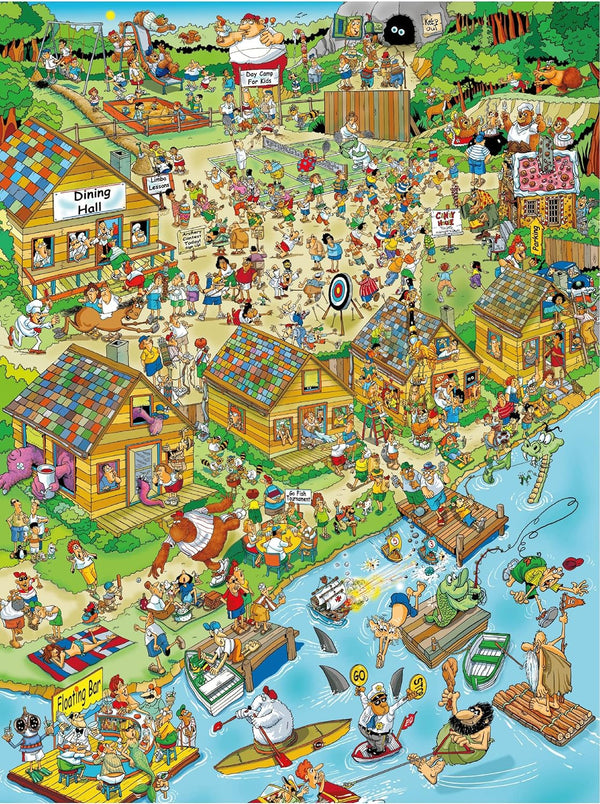 Ceaco - Comic Crowds - The Campsite by Len Epstein Jigsaw Puzzle (750 Pieces)