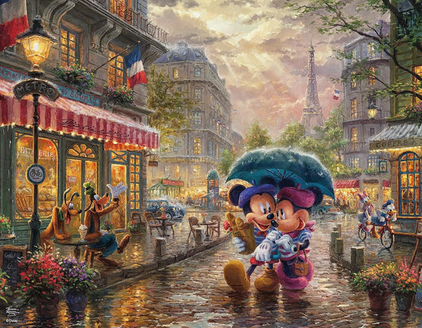 Ceaco - 4 in 1 Multipack - Disney - Mickey & Minnie by Thomas Kinkade Jigsaw Puzzle (2000 Pieces)