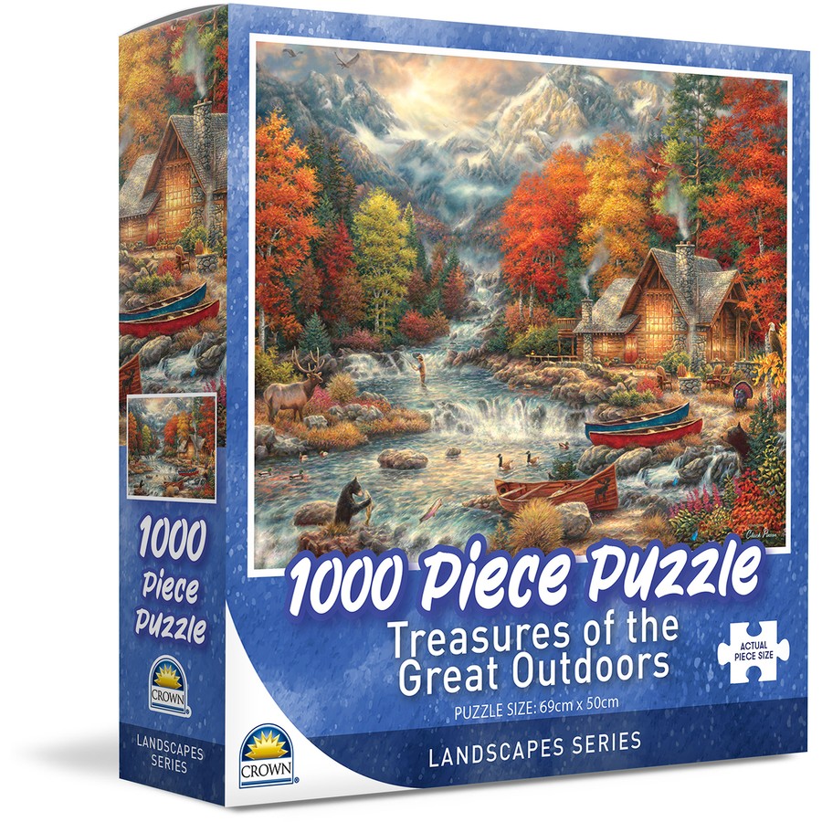 Crown - Landscape Series - Treasures of the Great Outdoors by Chuck Pinson Jigsaw Puzzle (1000 Pieces)