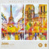 Famous Landmark Water Colour - Opulent Paris Jigsaw Puzzle Double-Sided (500 Pieces)