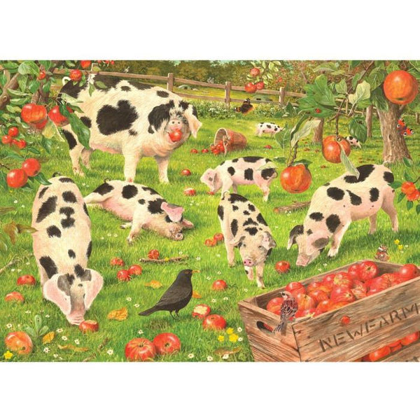 Holdson - Kith & Kin Orchard Pigs by Tracy Hall Jigsaw Puzzle (1000 Pieces)