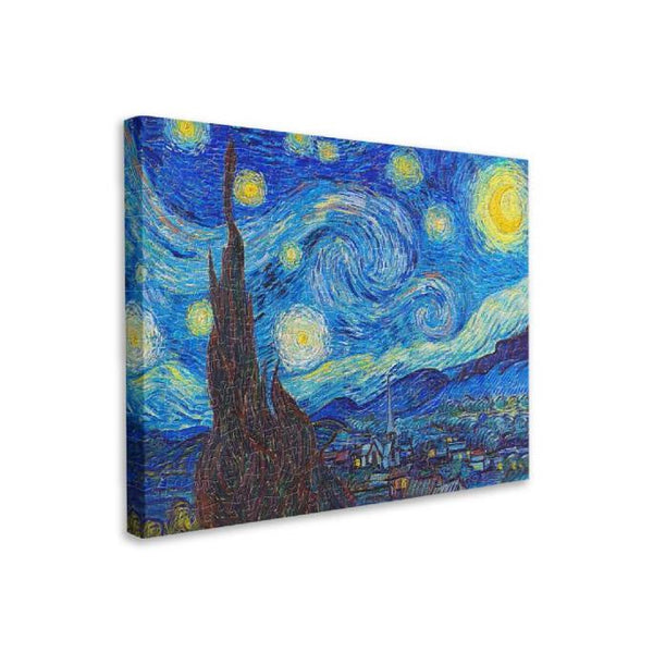 Pintoo - Canvas - Van Gogh Starry Night Plastic Jigsaw Puzzle (366 Pieces)