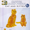 3D Animal Crystal Block Puzzle - Cat and Kitten