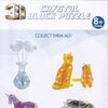 3D Animal Crystal Block Puzzle - Cat and Kitten
