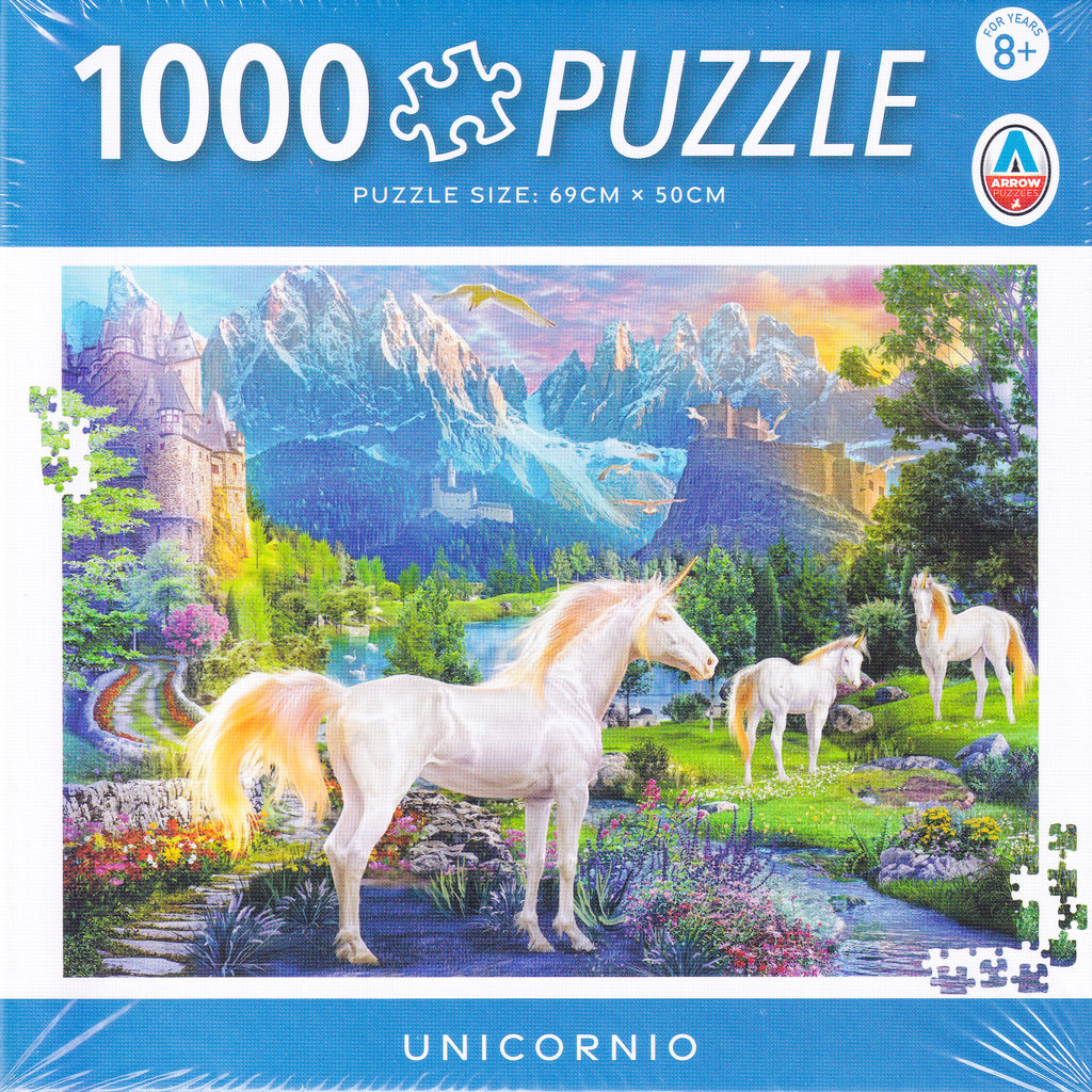 Puzzle Damas Del Unicornio – 500 Teile, Mit Poster 97x22 Cm, Ab 8 Jahren