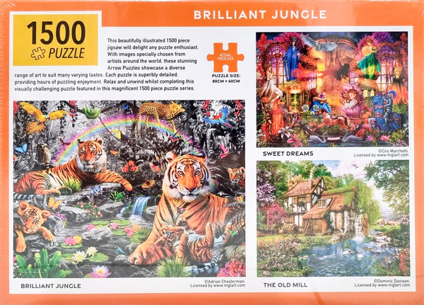 Arrow Puzzles - Brilliant Jungle by Adrian Chesterman Jigsaw Puzzle (1500 Pieces)