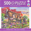 Arrow Puzzles - Feeding the Chickens by Cory Carlson - 500 Piece Jigsaw Puzzle