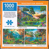 Arrow Puzzles - Imagination Series - Mountain Cottage by P.D. Moreno Jigsaw Puzzle (1000 Pieces) (blue)