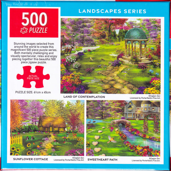 Arrow Puzzles - Landscapes Series - Land of Contemplation by Caplyn Dor - 500 Piece Jigsaw Puzzle (Copy)