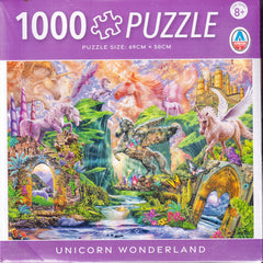 Arrow Puzzles - Unicorn Wonderland by Steve Sundram Jigsaw Puzzle (1000 Pieces)