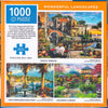 Arrow Puzzles - Wonderful Landscape - Mediterranean Balcony by Dominic Davison Jigsaw Puzzle (1000 Pieces)