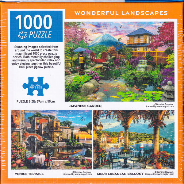 Arrow Puzzles - Wonderful Landscape - Japanese Garden by Dominic Davison Jigsaw Puzzle (1000 Pieces)