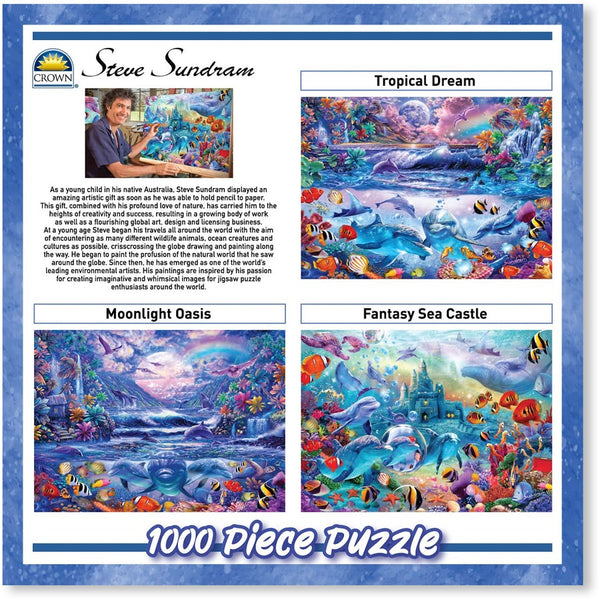 Crown - Amazing Animal Series - Tropical Dream by Steve Sundram Jigsaw Puzzle (1000 Pieces)