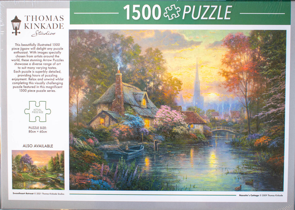 Arrow Puzzles - Nanette's Cottage by Thomas Kinkade Jigsaw Puzzle (150 ...