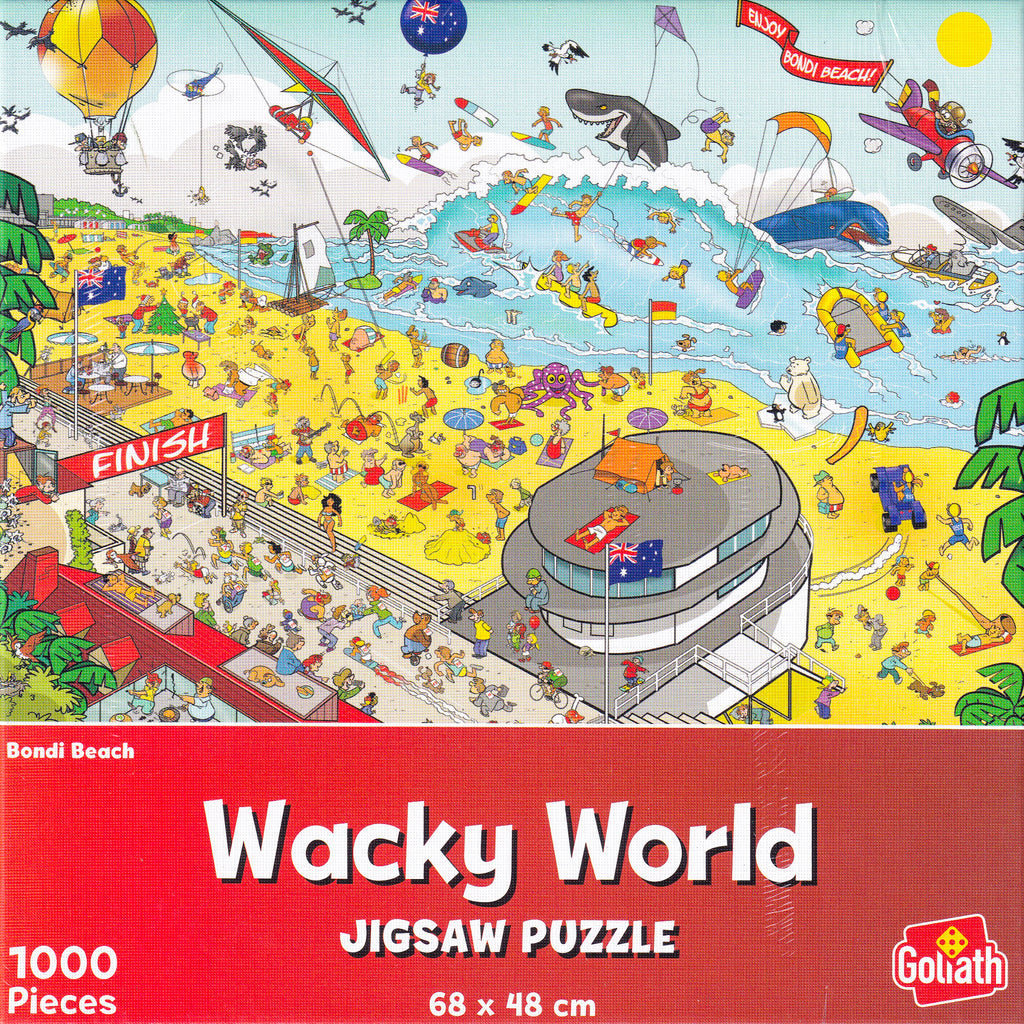 Wacky World - Bondi Beach 1000 Piece Jigsaw Puzzle | I Love Puzzles