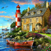 Holdson - Dominic Davison - Sunsets 3 Cottage Lighthouse Jigsaw Puzzle (1000 Pieces)
