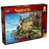 Holdson - Dominic Davison - Sunsets 3 Cottage Lighthouse Jigsaw Puzzle (1000 Pieces)