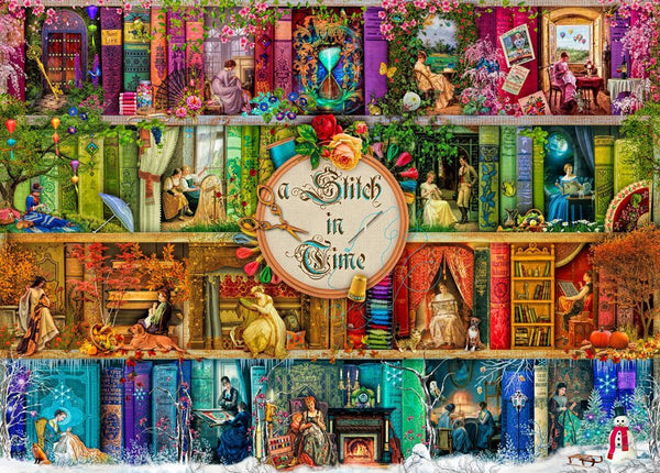 Holdson - Treat Yo' Shelf - Stitch In Time by Aimee Stewart Jigsaw Puzzle (1000 Pieces)