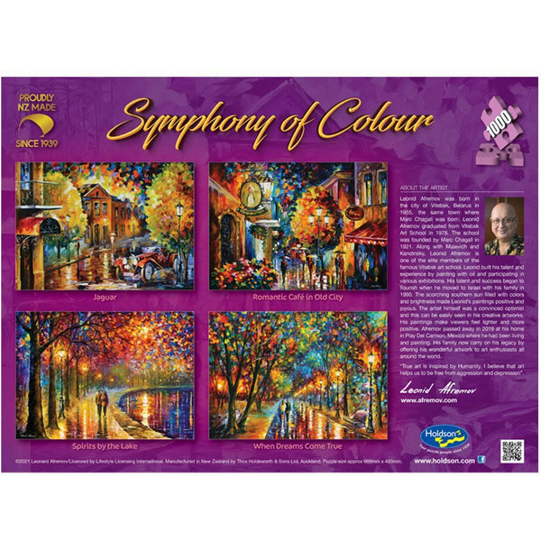 Holdson - Symphony Of Colour - Jaguar by Leonid Afremov Jigsaw Puzzle (1000 Pieces)
