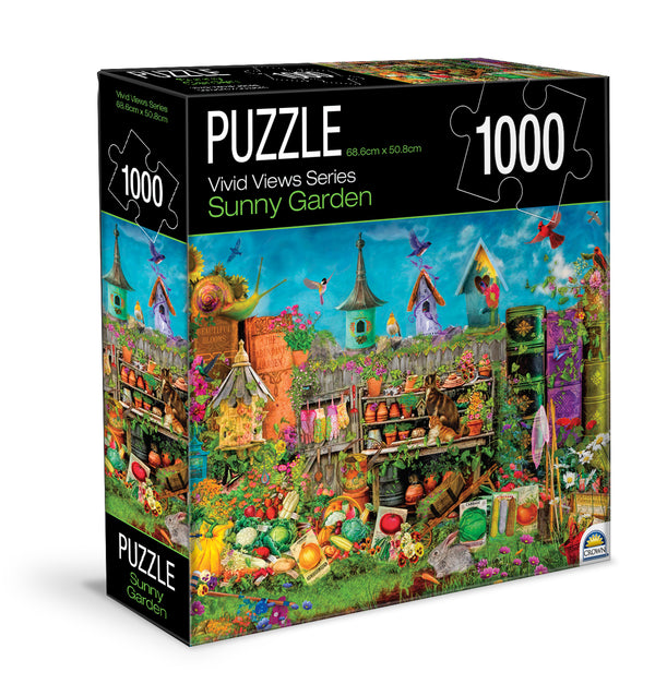 Crown - Vivid Views Series - Sunny Garden by Aimee Stewart Jigsaw Puzzle (1000 pieces)