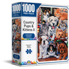 Crown - Radiant Series - Country Pups & Kittens II Jigsaw Puzzle (1000 pieces)