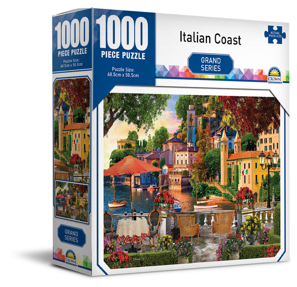 Crown - Grand Series - Italian Coast Jigsaw Puzzle (1000 pieces)