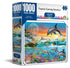 Crown - Imagine Series - Tropical Evening Dolphins Jigsaw Puzzle (1000 pieces)