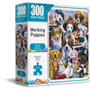 Crown - Ruby Series - Working Puppies Jigsaw Puzzle (300 pieces)