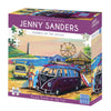 Blue Opal - Purple Kombi At The Fair 1000 pieces Jigsaw Puzzle by Jenny Sanders