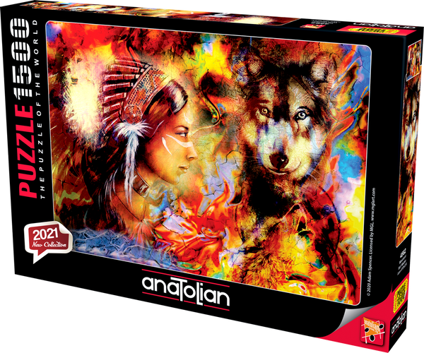 Anatolian - Wolf Maiden by Adam Spencer Jigsaw Puzzle (1500 Pieces)