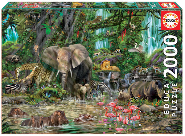 Educa - African Jungle Jigsaw Puzzle (2000 Pieces)