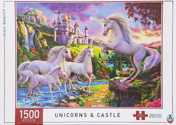 Arrow Puzzles - Unicorns & Castle Jigsaw Puzzle (1500 Pieces)