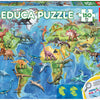Educa - World Map Dinosaur Jigsaw Puzzle (150 Pieces)