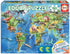 Educa - World Map Dinosaur Jigsaw Puzzle (150 Pieces)