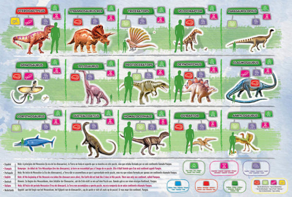 Educa - World Map Dinosaur Jigsaw Puzzle (150 Pieces)