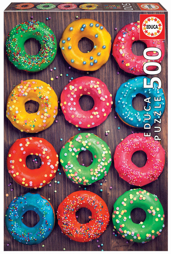 Educa - Coloured Doughnuts Jigsaw Puzzle (500 Pieces)