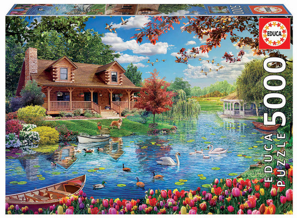 Educa - Little House On The Lake Jigsaw Puzzle (5000 Pieces)