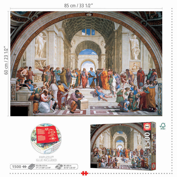 Educa - School Of Athens, Raphael Jigsaw Puzzle (1500 Pieces)