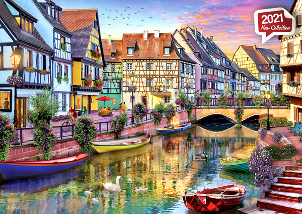 Anatolian - Colmar Canal by David Maclean Jigsaw Puzzle (2000 Pieces)