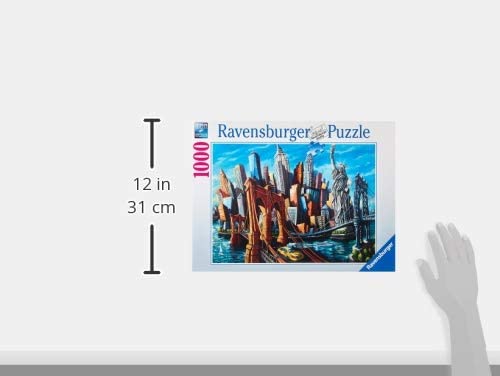 Ravensburger Colourful New York City 1000 Piece Jigsaw Puzzles for Adults  and Kids Age 12 Years Up - America, USA