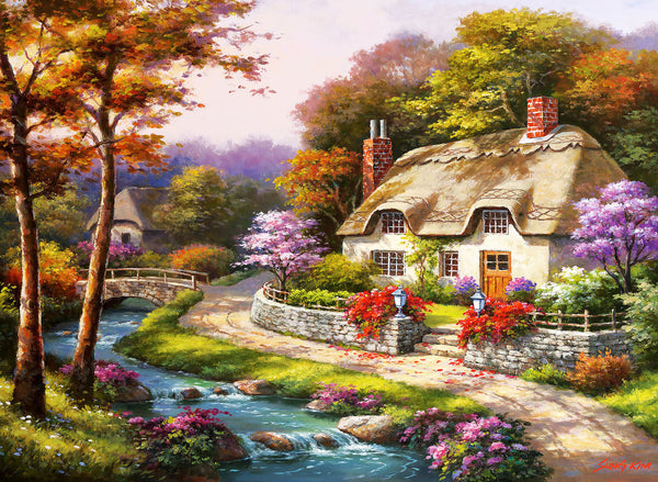 Anatolian - Spring Cottage by Sung Kim Jigsaw Puzzle (500 Pieces)