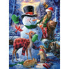 Bits and Pieces - Who's Decorating The Snowman by Larry Jones Jigsaw Puzzle (1000 Pieces)