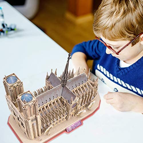 Cubic Fun - National Geographic 3D Puzzle - Notre Dame De Paris (France) Jigsaw Puzzle (128 Pieces)