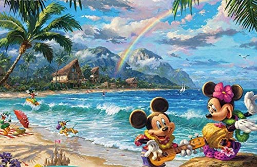 Ceaco Thomas Kinkade - The Disney Collection - Mickey and Minnie in Hawaii Puzzle - 750 Pieces
