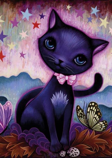 Heye - Dreaming, Black Kitty by Jeremiah Ketner Jigsaw Puzzle (1000 Pieces)