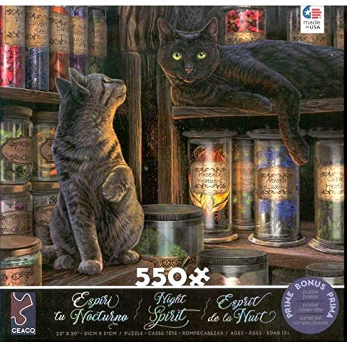 Ceaco - Night Spirit - 2 Cats by Lisa Parker Jigsaw Puzzle (550 Pieces)